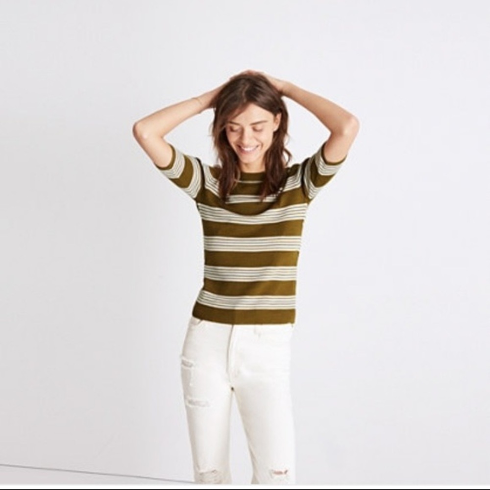 NWOT Madewell Ribbed Bennett Striped Sweater